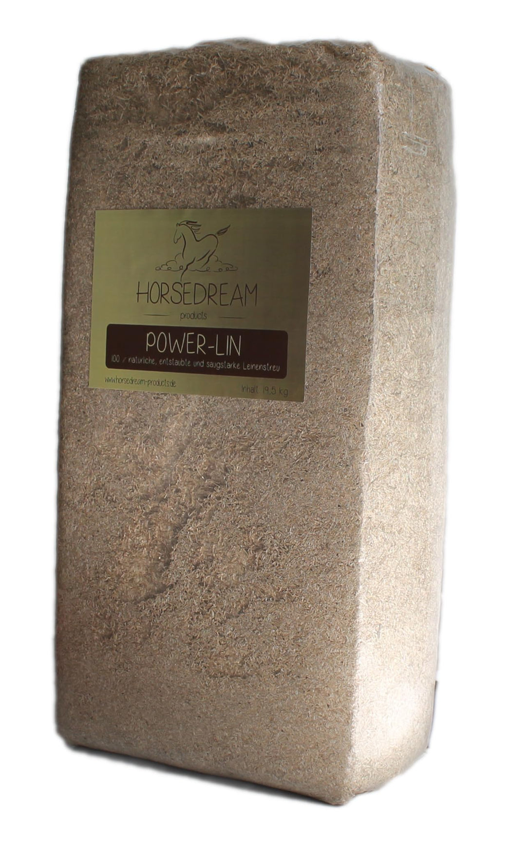 HORSEDREAM Power-Lin | Leinenstroh | für Pferde & Kleintiere - Hühner, Meerschweinchen, Kaninchen et
