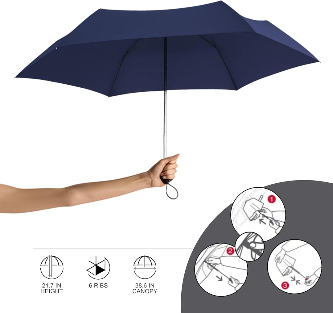 Knirps Taschenschirm AS.050 Slim Small Manual - Der flachste Knirps - Superleicht - Klein und kompak