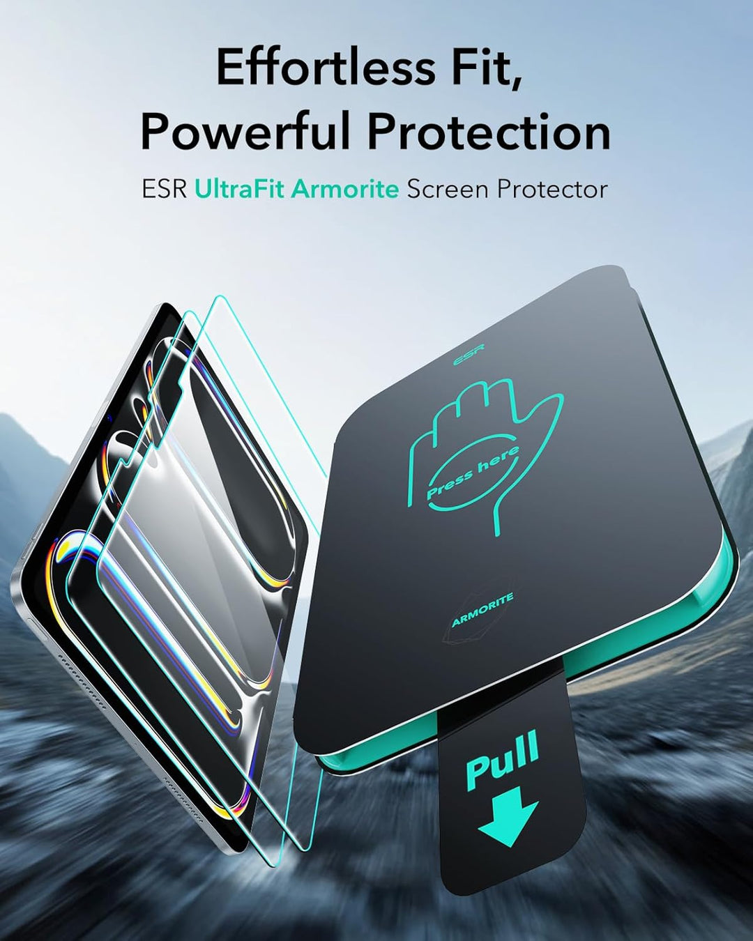 ESR 2 Stück Armorite Schutzfolie für iPad Pro 13 Zoll M5/M4 (2025/2024), 9H Gehärtete Glasfolie mit