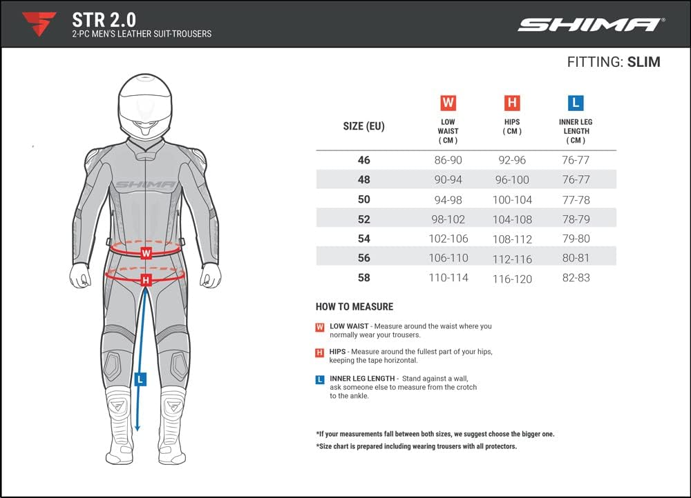 SHIMA Herren STR 2.0 Motorradhosen, Rot, 54 Hosen 54 Rot, Hosen 54 Rot