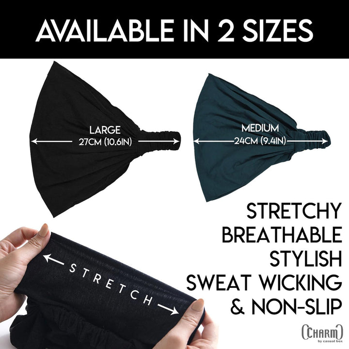CHARM Stirnband Herren Bandana Damen - Kopftuch Herren Hair Band Men Headband Damen Piraten Haarband