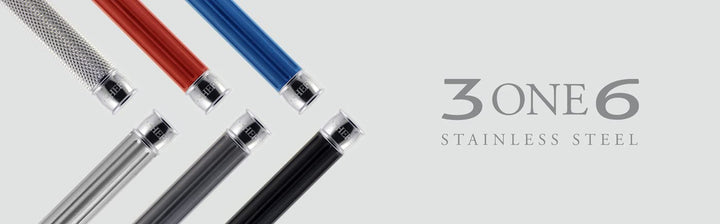 Edwin Jagger 3ONE6 Edelstahl-Schwarz-DE-Sicherheitsrasierer, Schwarz