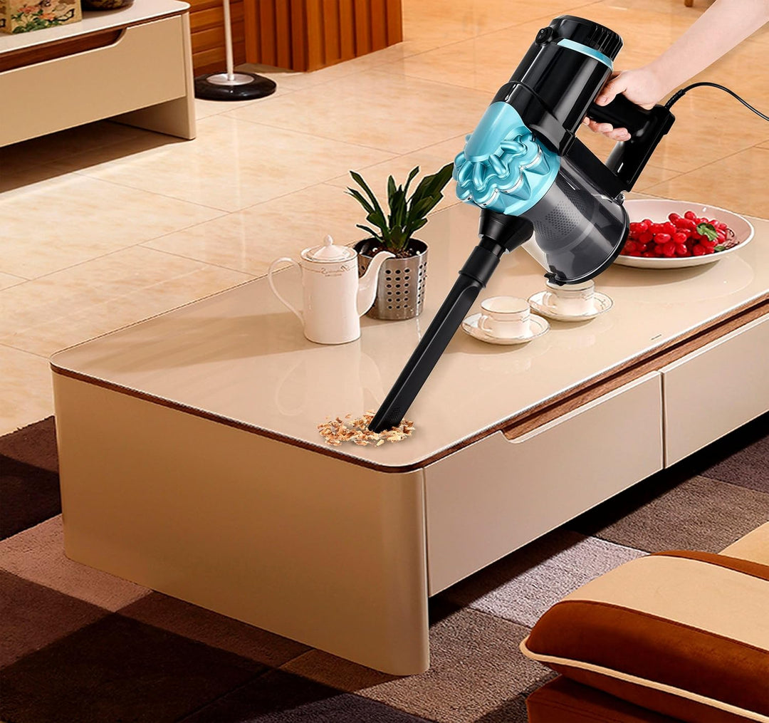 Kalorik TKG HVC 1002 2in1 Hand-Stielstaubsauger 0,8 Liter, 79db Saugkraft 600W, Schwarz/Blau