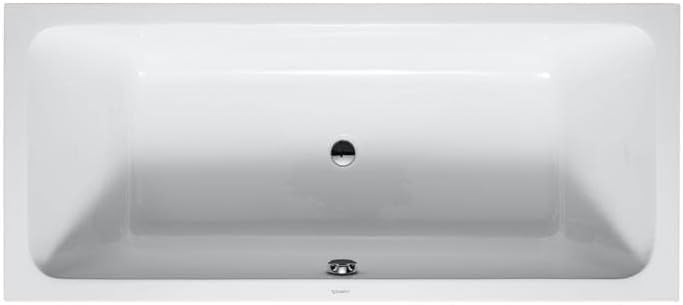 VBChome Badewanne 180x80 cm Duravit Acryl SET – Rechteckige Design-Badewanne inkl. Styroporträger, S