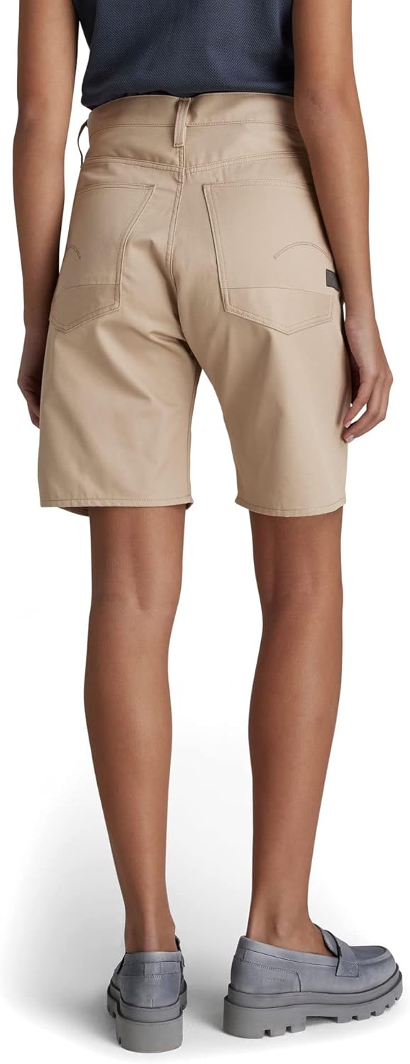 G-STAR RAW Damen Type 89 Long Shorts 27W Beige (Westpoint Khaki D21491-c962-c531), 27W Beige (Westpo