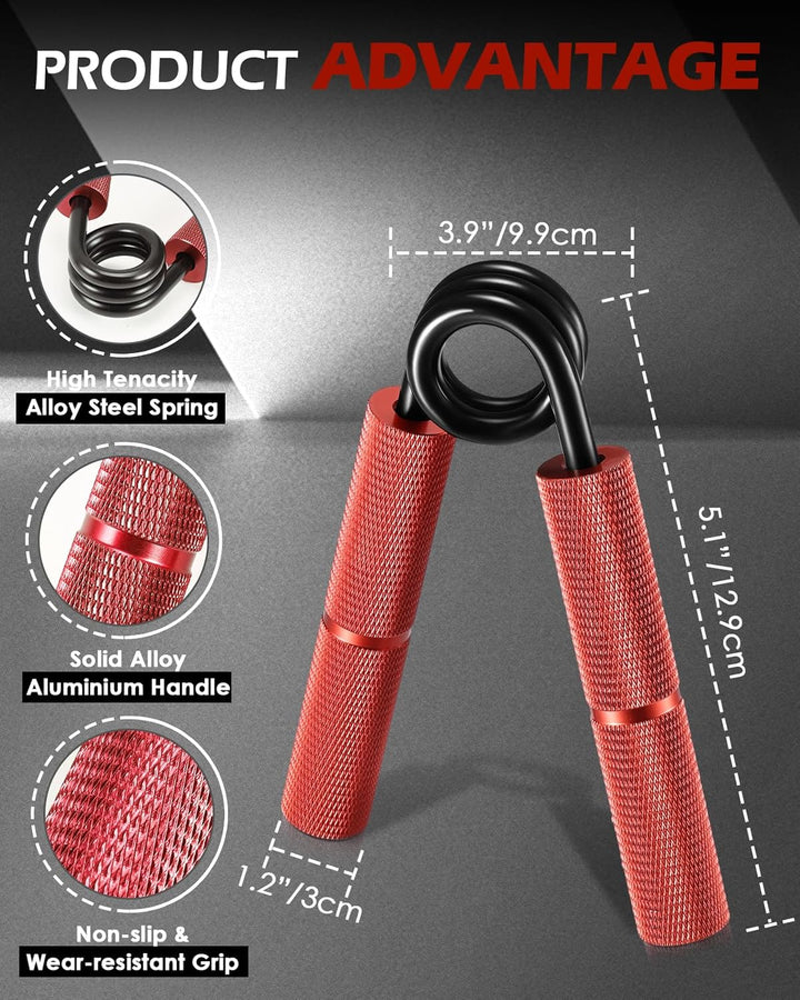 Handtrainer Fingertrainer, Griffkraft Trainer Trainingsset - 6er-Pack (50-200LB) Handgelenk Trainer,