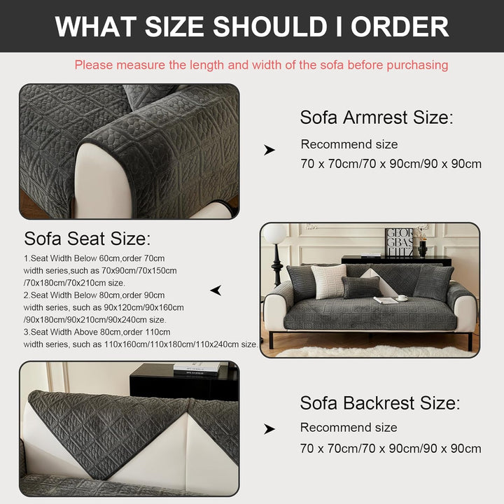 Upgrade Milchsamt Superweiche Sofa Überzug L Form U 1/2/3/4 Sitzer Couch Überzug Ecksofa, Sofabezug