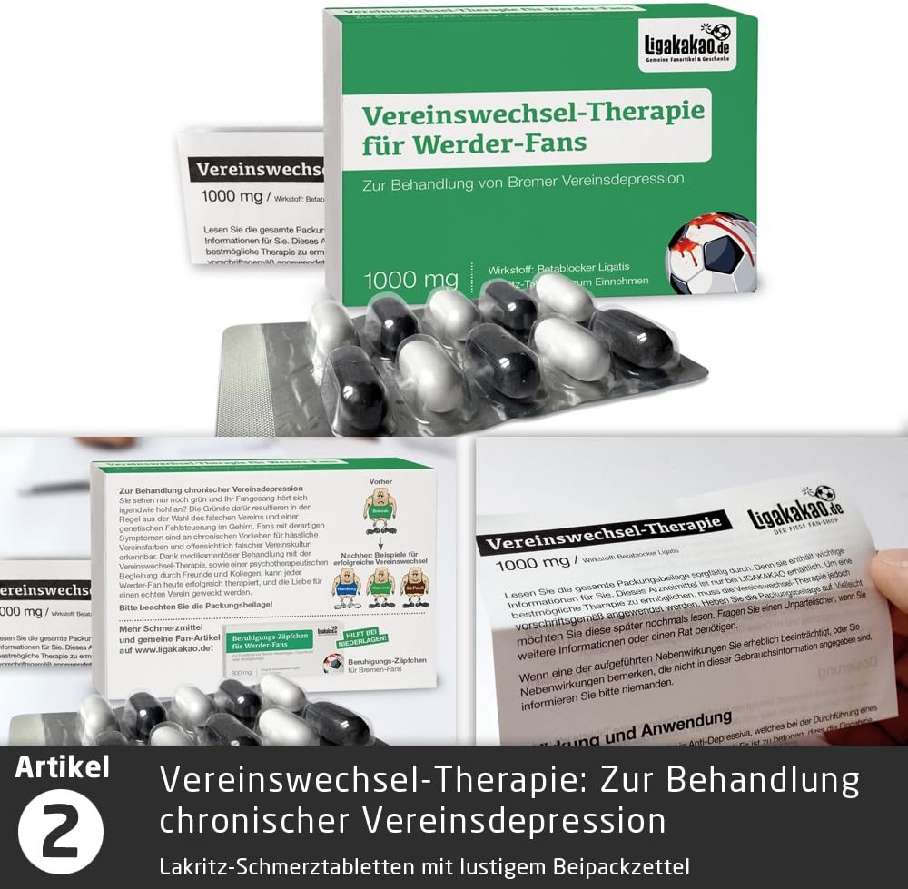 Geschenk-Idee: Das grosse Saison-Notfall-Set für Werder-Fans | 5X Überraschungen mit Spassgarantie f