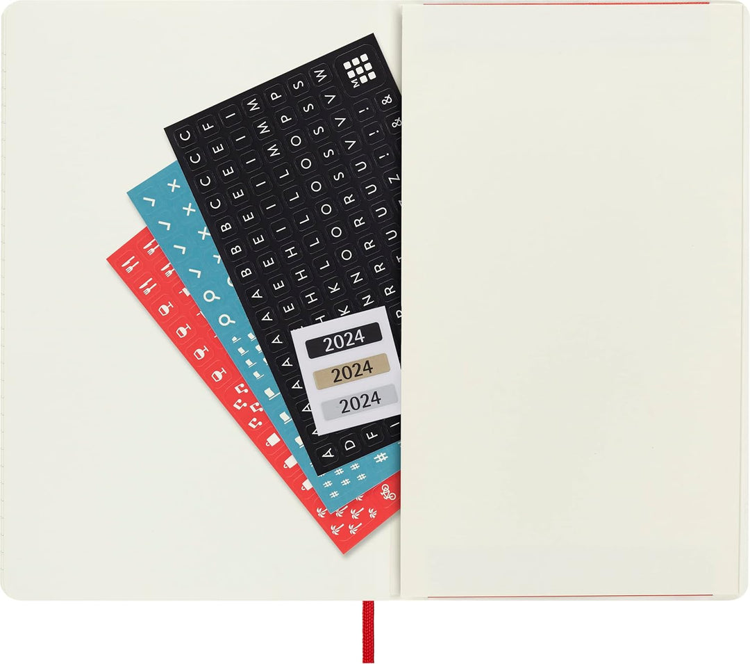 Moleskine Wochenplaner 2023-2024, 18-Monats-Agenda, Akademisches Tagebuch, Wochenagenda mit weichem