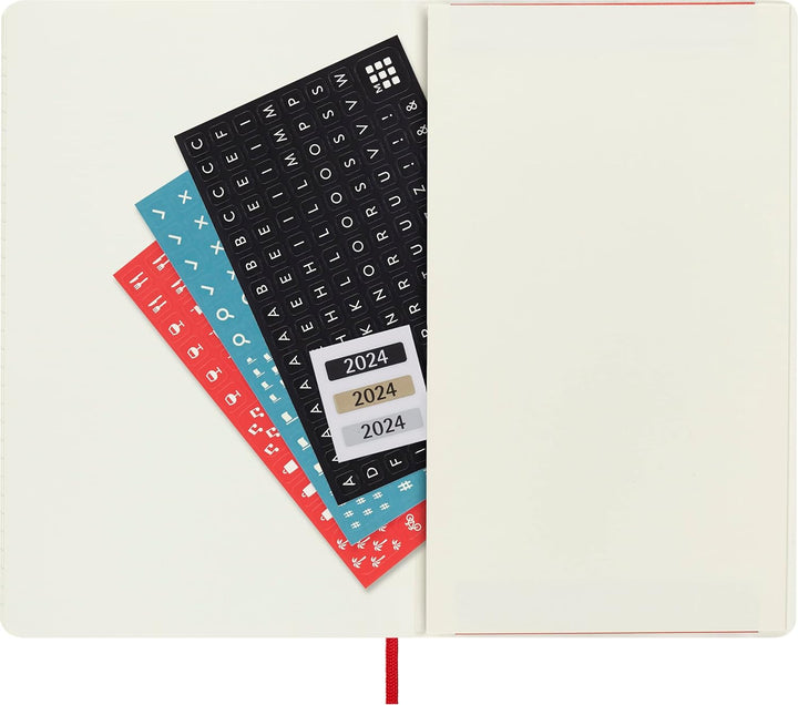 Moleskine Wochenplaner 2023-2024, 18-Monats-Agenda, Akademisches Tagebuch, Wochenagenda mit weichem