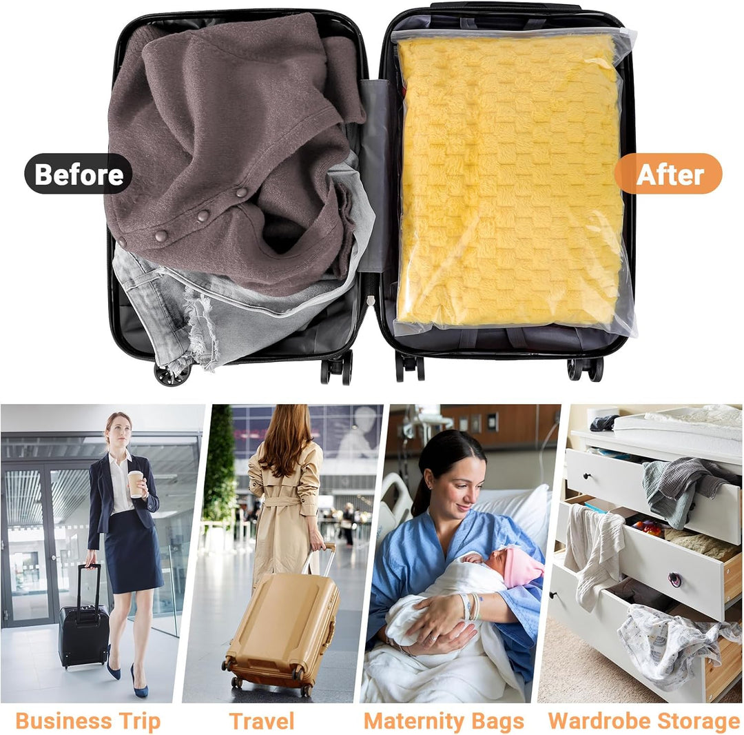 Zip Beutel Gross, 50 Stück 35 * 45cm Wiederverschliessbare Beutel für Kleidung, Transparente und Ver