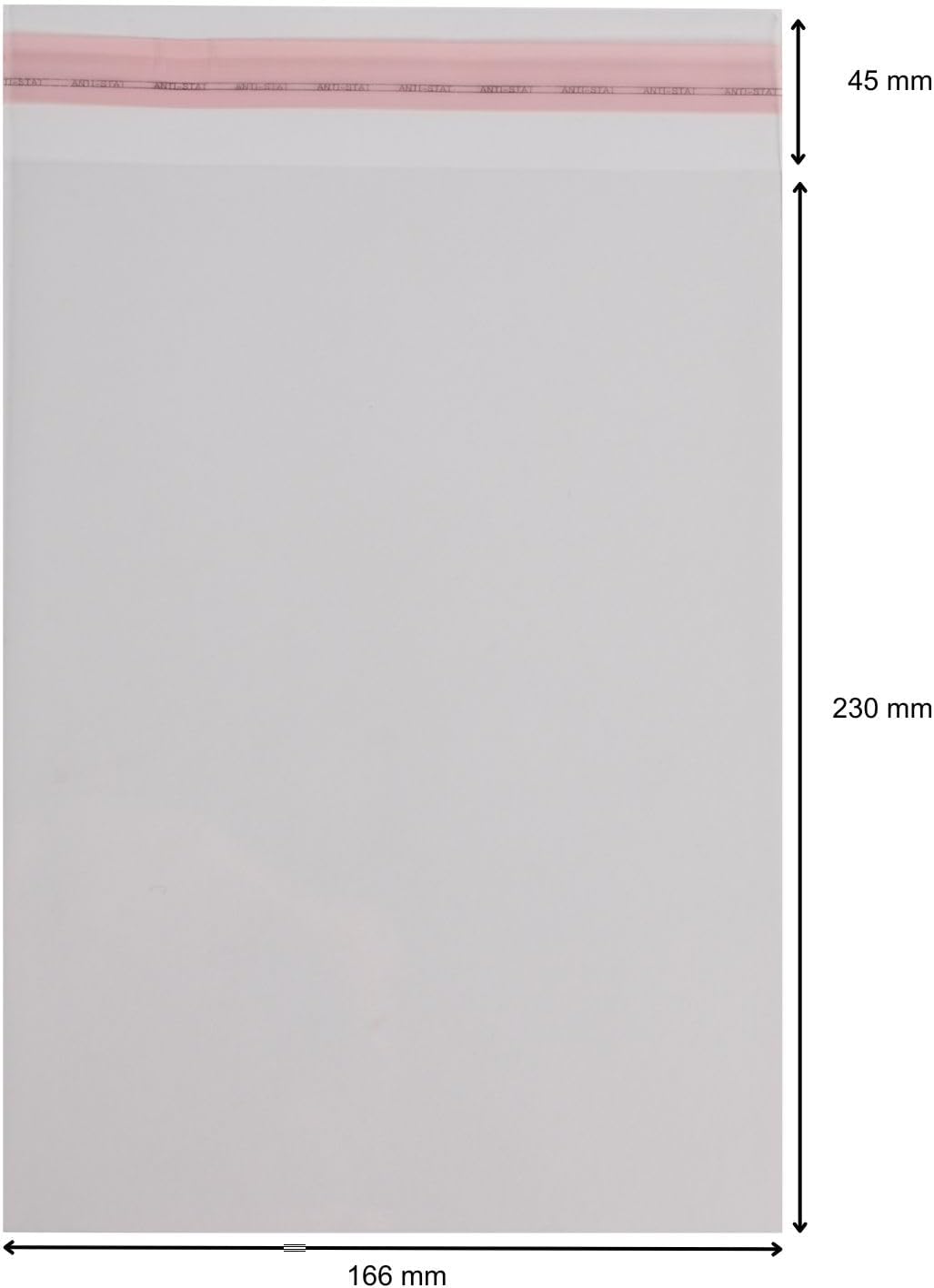 300 St. Schutzhüllen für grosse DVD Book Box 166 x 230 + 45 mm Klappe und Verschluss, Sleeves Protec