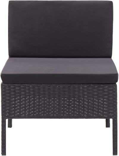 homiuse 3 Stück Garten Lounge Set mit Auflagen Balkonmöbel Set Gartenmöbel Set Terrassenmöbel Outdoo