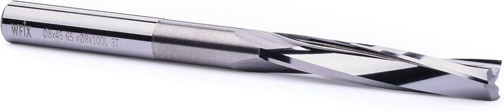 3-Schneider Spiralnutfräser 10° mit Freischliff für Schaumstoff | Hochglanzpoliert | CNC-Fräser für