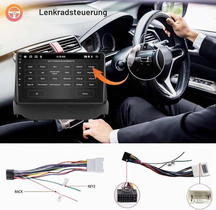 Hodozzy 2G+64G Android Autoradio für Ford Ecosport 2013-2017 Wireless Carplay Android Auto,9 Zoll To