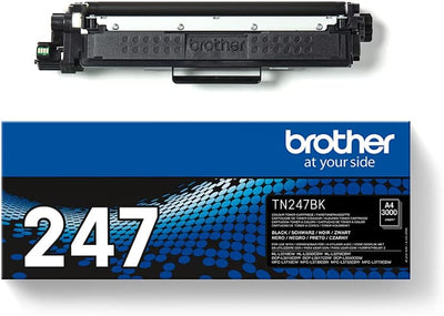 Brother Original TN-247BK Tonerkartusche – Schwarz Single, Single