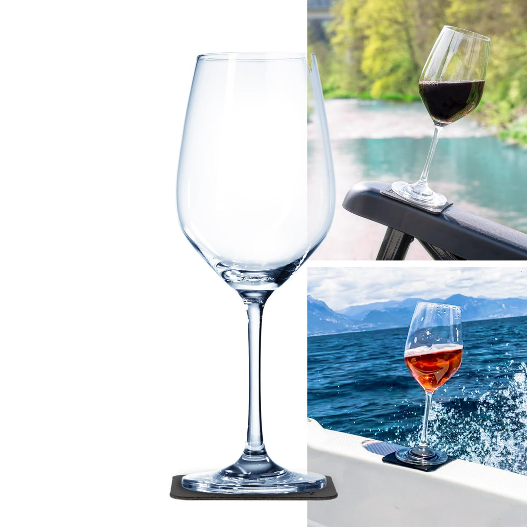 silwy® Magnetglas, feines Kristallglas mit perfekt integriertem Magnet und metallischen Nano-Unterse