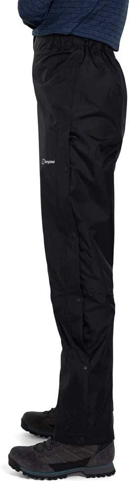 Berghaus Damen Deluge Wasserdicht Überhose, Langlebige, Bequeme Regenhose S Schwarz 2.0, S Schwarz 2