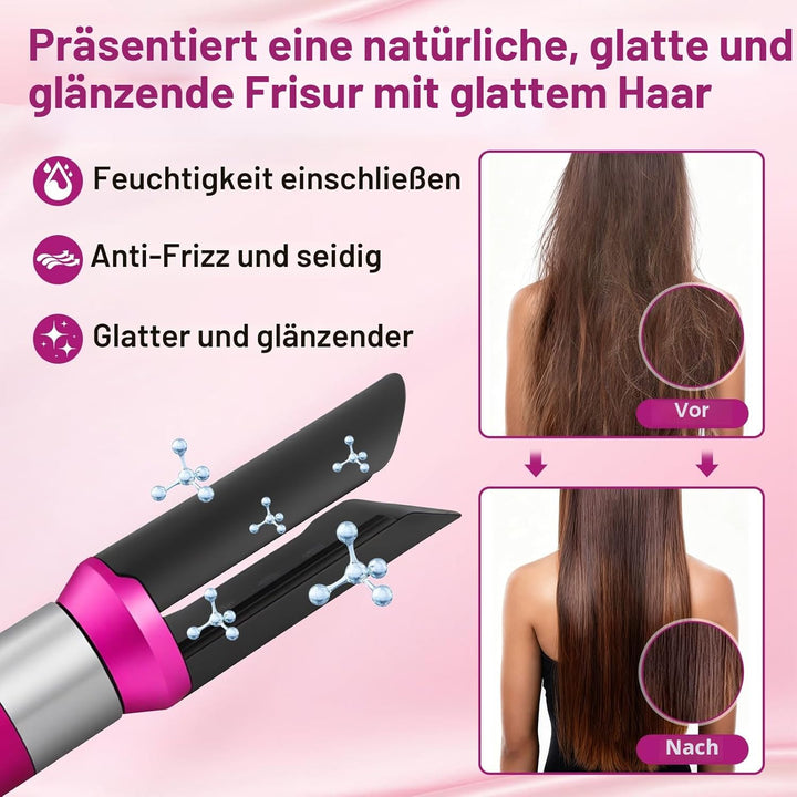 Upgraded Haarglätter Aufsatz für Dyson Airwrap HS01 HS05 HS08, Pre-Styling Trockner Bürste für locki