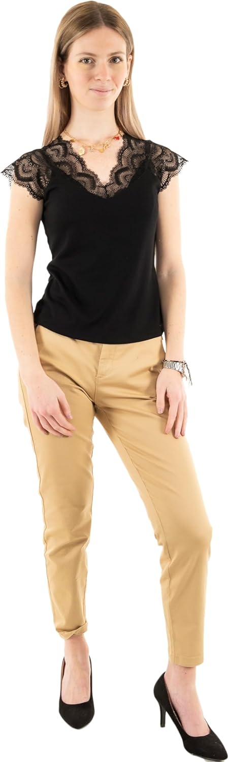 Morgan Damen T-Shirt S Schwarz, S Schwarz