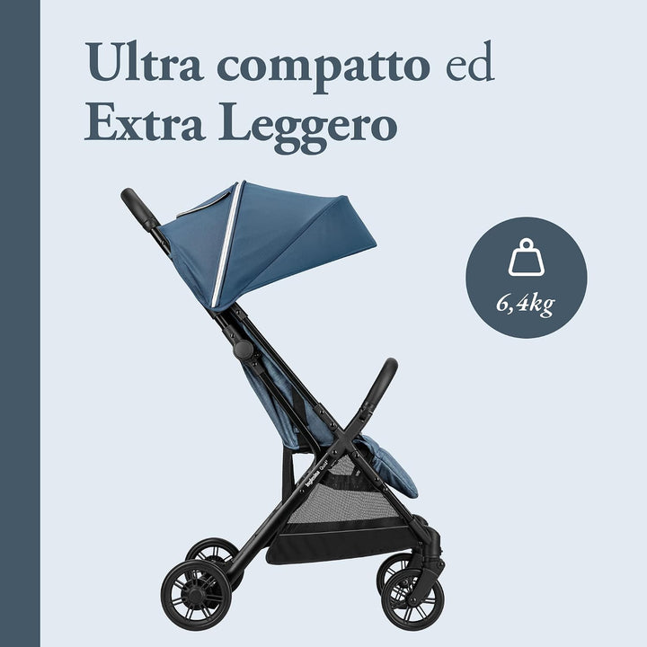Inglesina Quid² Kinderwagen, leicht, bis 22 kg, kompakt und leicht, ideal für Flugzeuge, Manta Blue,