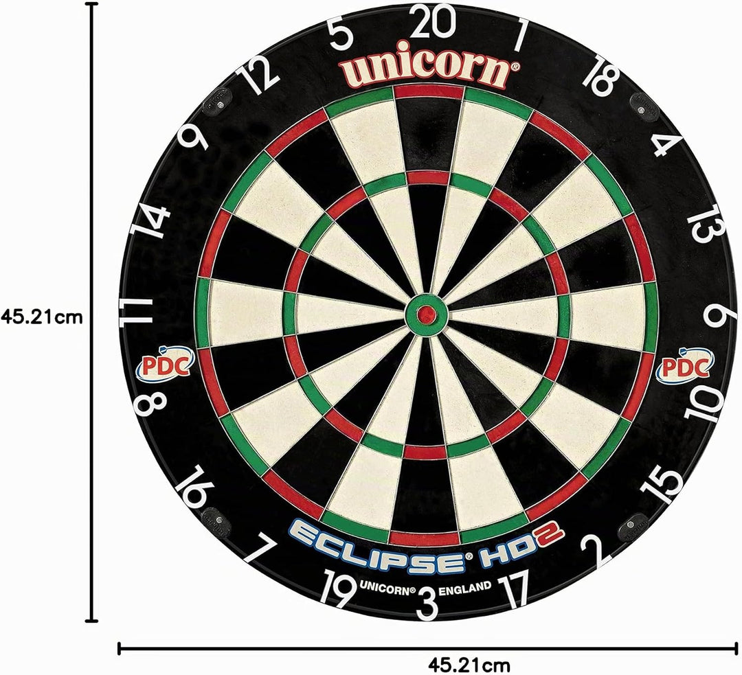 Unicorn Unisex-Erwachsene Eclipse HD 2 TV Edition Bristle Dartscheibe, Einheitsgrösse