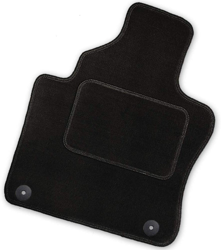 Bär-AfC Auto Fussmatten Royal passend für Skoda Fabia 2 5J 2007-2014, Autoteppiche Velours Schwarz,