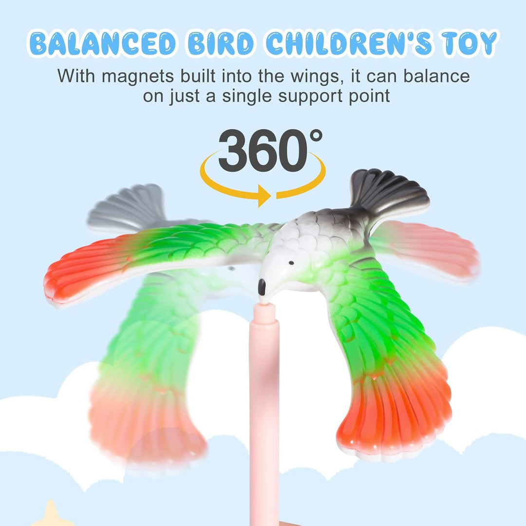 jojofuny 10 Stücke Schwebevogel Kinder Balance Vogel: Finger Balance Eagle Magical Physik Spielzeug