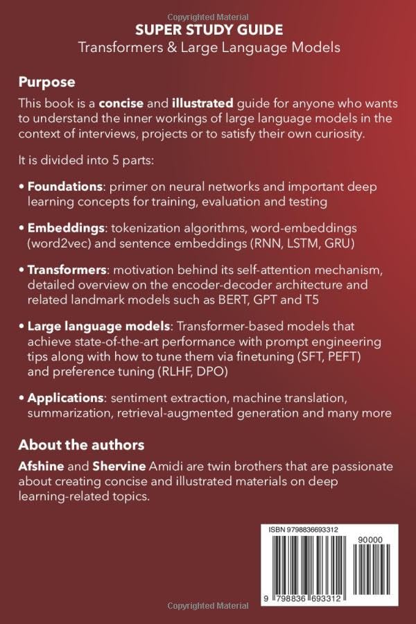 Super Study Guide: Transformers & Large Language Models, Taschenbuch