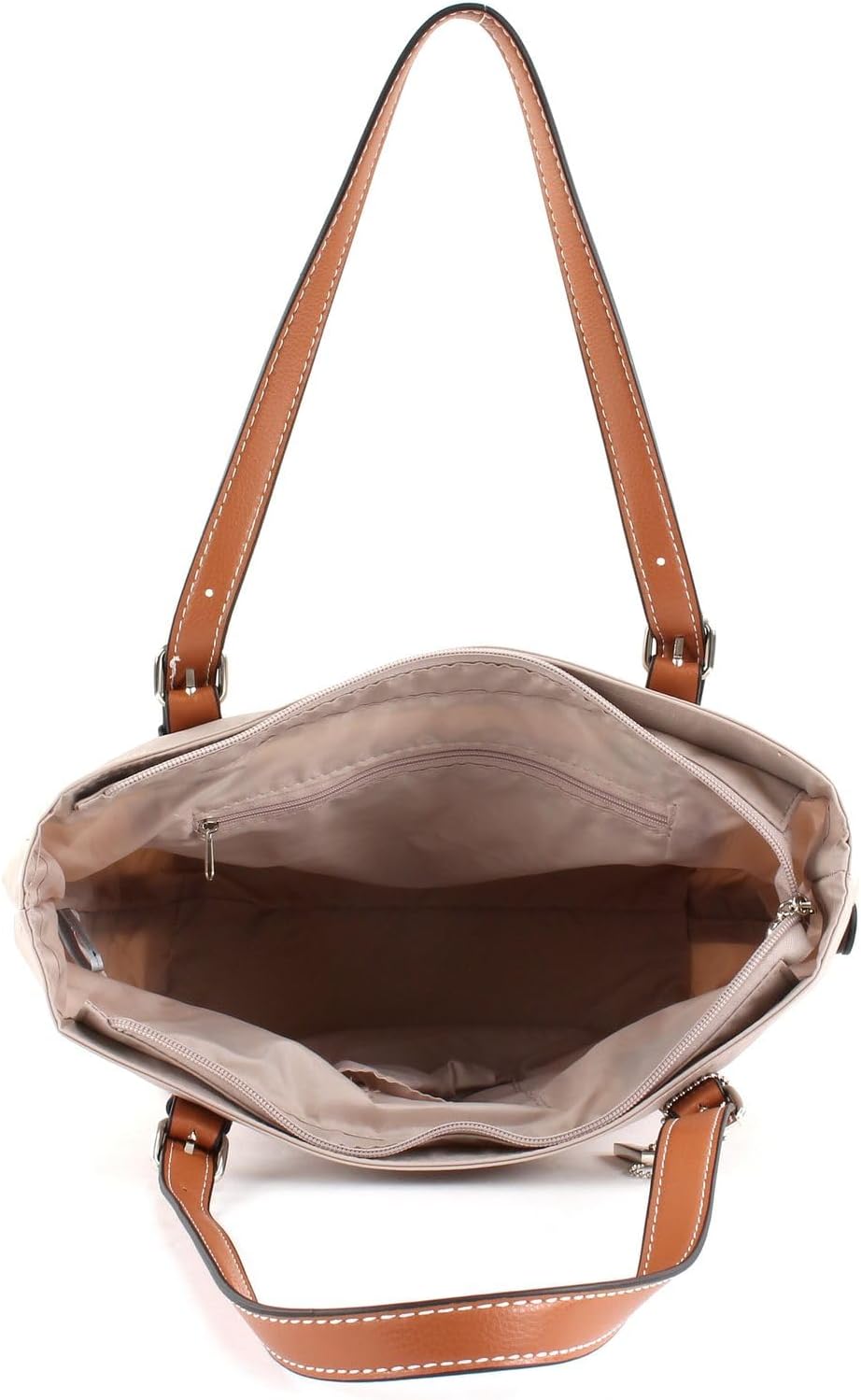 Picard Damen Shopper SONJA aus Nylon Mittel | mit Reissverschluss | Shopper | Alltag, Ausgehen Perle