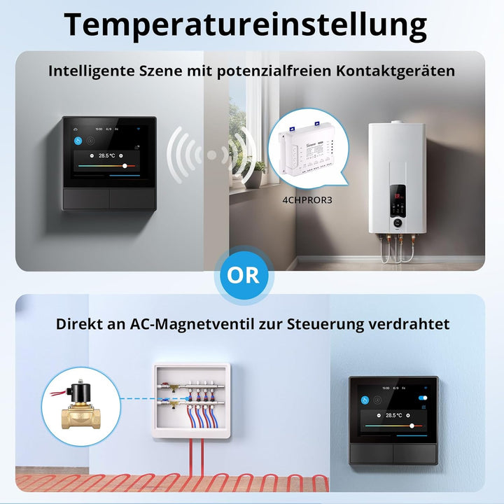 SONOFF NSPanel Smart Scene WLAN Wandschalter,WiFi Smart Schalter,2 Way Smart Home Control Panel für