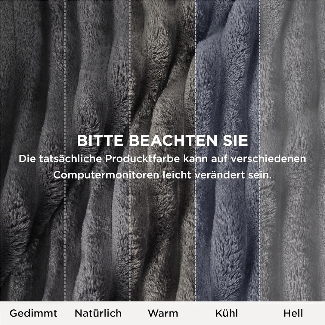 Bedsure Kuscheldecke Flauschig Decke Fleecedecke – Weiche Warme Grobe Korddecke Gemütlicher Überwurf