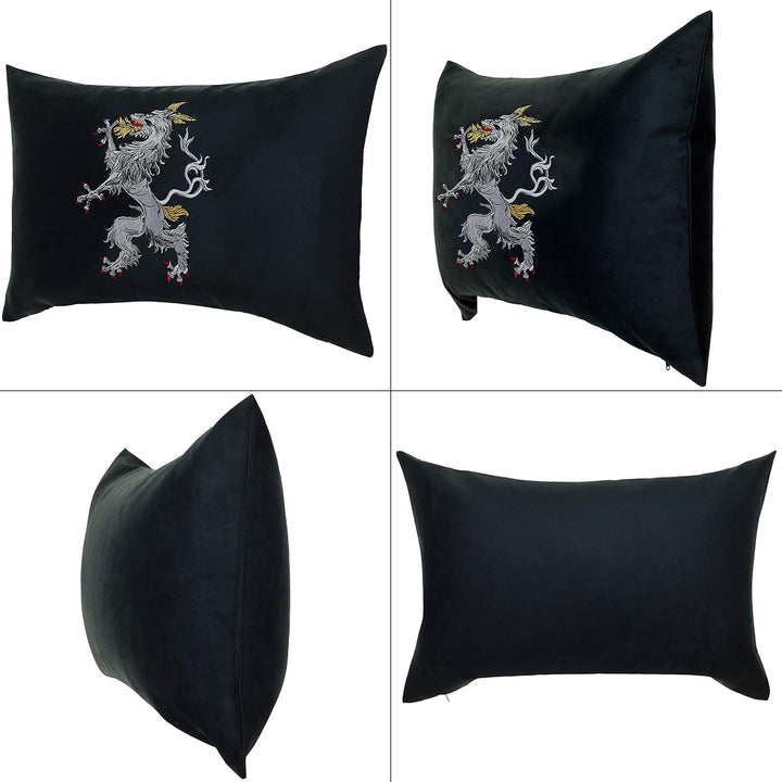 EXPRESS-STICKEREI Panther Kissen mit Motiv Kissenbezug | Wappen Steiermark Dekokissen mit Füllung Wo