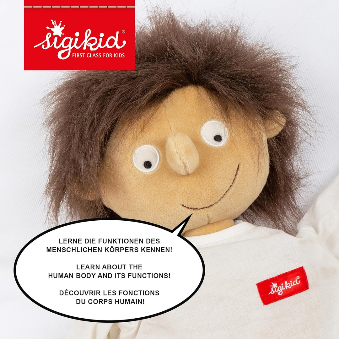 SIGIKID 38322 Erwin kleiner Patient PlayQ Mädchen und Jungen Lernspielzeug empfohlen ab 2 Jahren meh