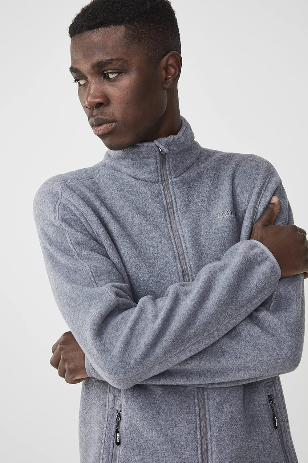 Tenson Heren Fleecejacke Miracle Fleece M Ns XXL Grau, XXL Grau