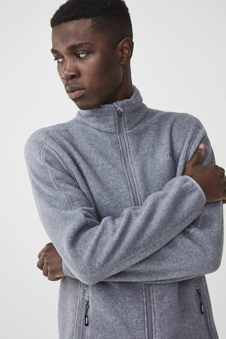 Tenson Heren Fleecejacke Miracle Fleece M Ns XXL Grau, XXL Grau