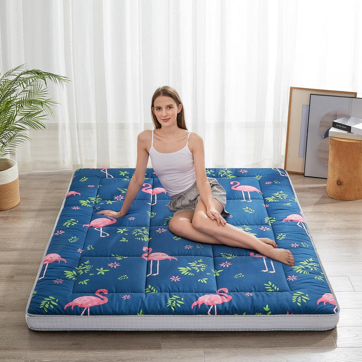 MAXYOYO Futon Matratze, Gepolsterte Japanische Bodenmatratze Gesteppte Bett Matratzenauflage, Extra