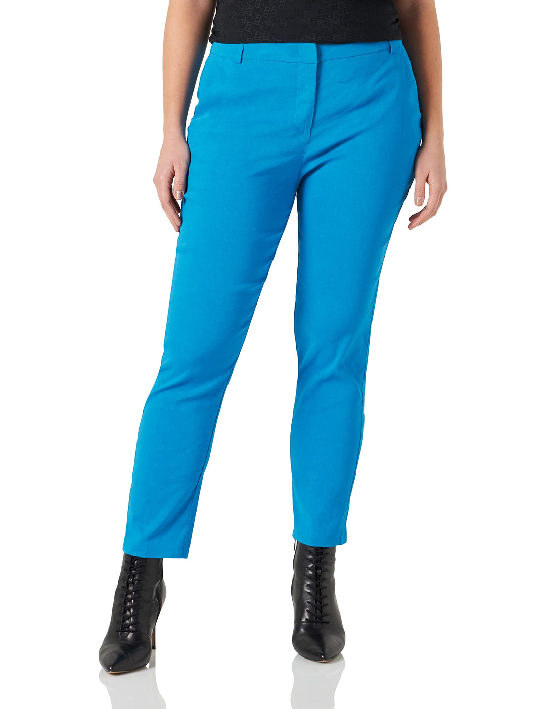 Pinko Damen Bello Pantalone Lino Stretch Hose 38 Blu Direttorio, 38 Blu Direttorio