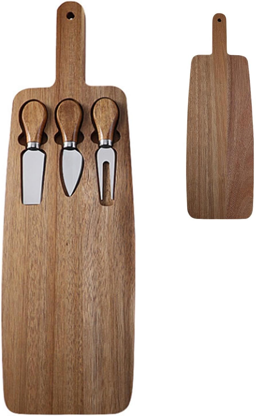 Käsebrett-Set | Mehrzweck Wurstbrett-Set aus Tragbares Käse-Servierbrett Wurstbrett-Set, mit Griff u