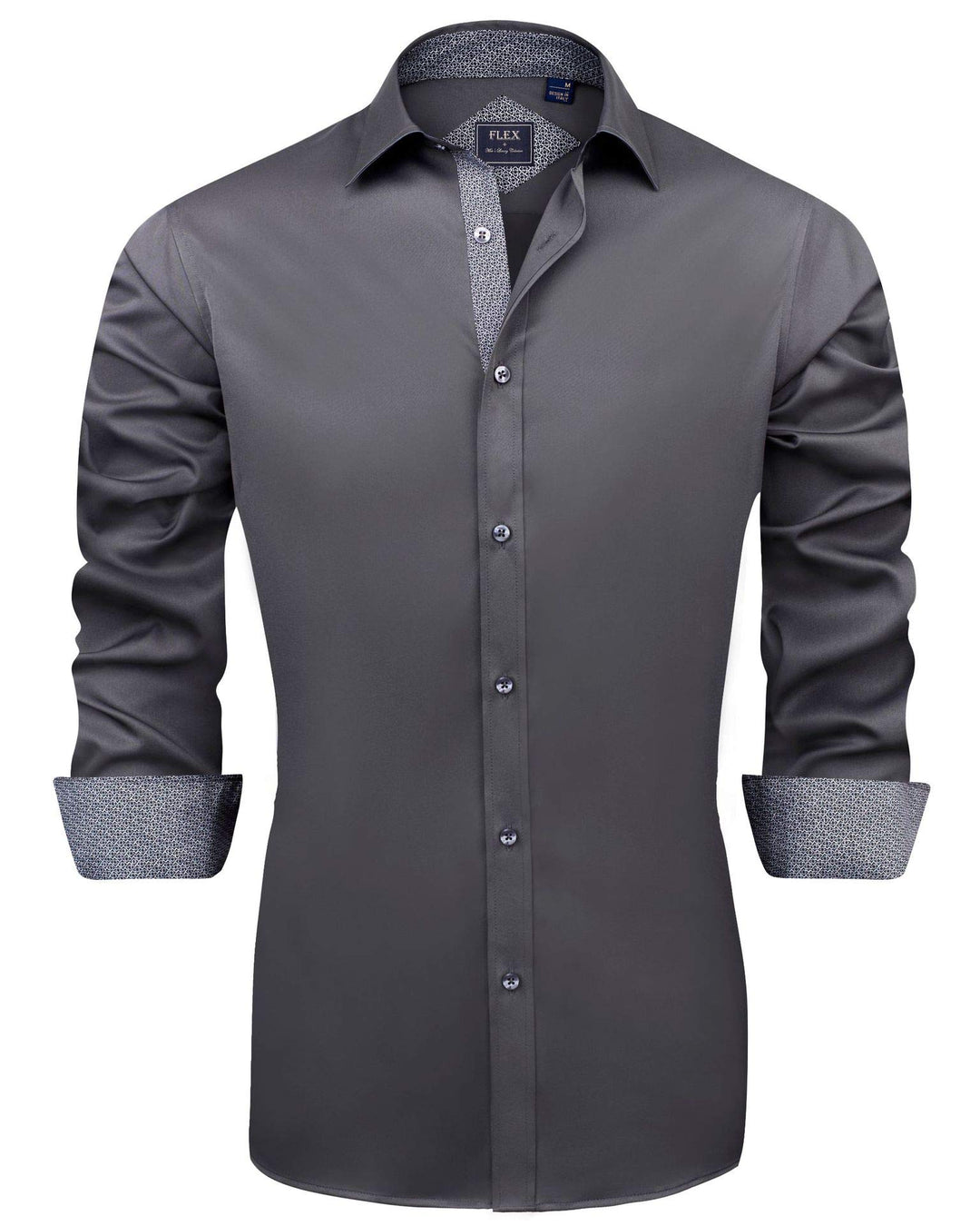 J.VER Herren Hemd Regular Fit Langarm Herrenhemden Freizeithemd Regular Businesshemd elastiscer Must