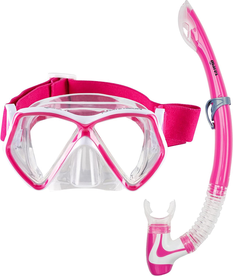 Mares Pirate-Neon Kinder Schnorchelset Tauchbrille und Schnorchel Rosa, Rosa