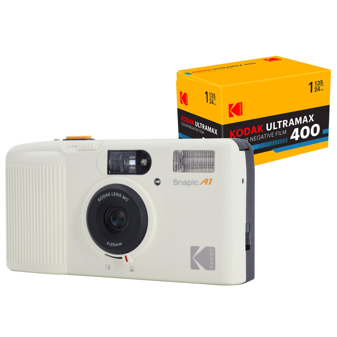 KODAK Snapic A1 35-mm-Filmkamera, 35 mm, wiederverwendbar, 2-Zonen-Fokus, leicht, kompakt (Im Set mi