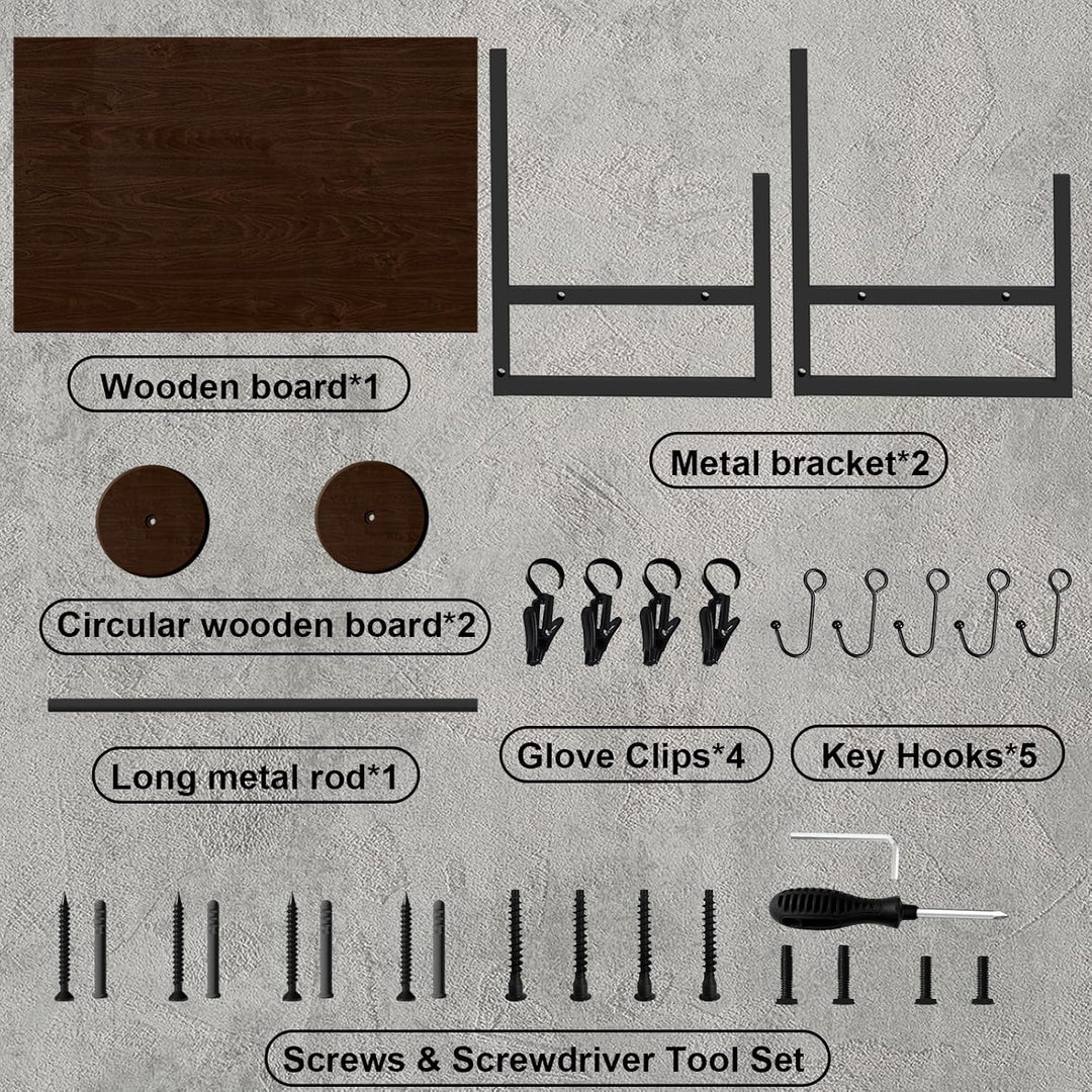 Helmhalter Wand Wandhalterun, Motorradhelmhalter Plattenständer Display Organizer mit 1 Holzschichtb