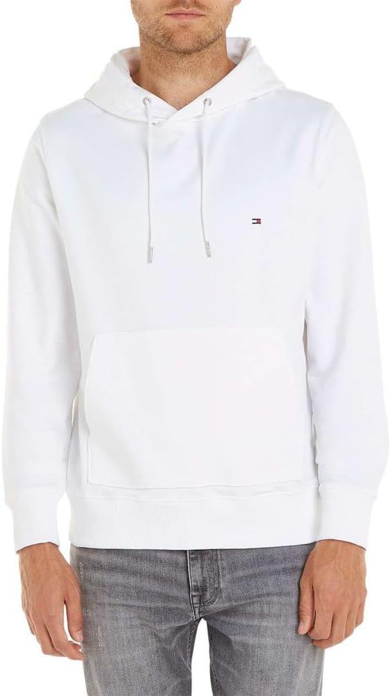 Tommy Hilfiger Herren Hoodie 1985 mit Kapuze 3XL Weiss (White), 3XL Weiß (White)