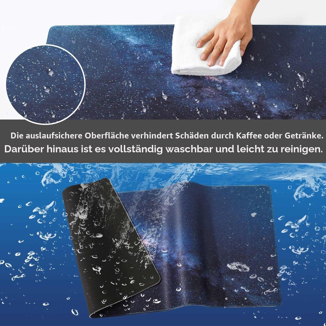 Schreibtischunterlage Mauspad 120 x 43cm XXXXL, Mausunterlage Gross | Large Gaming Mouse Pad, Keyboa