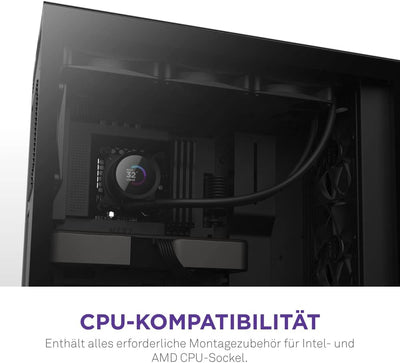 NZXT Kraken 360 - RL-KN360-B1-360mm AIO CPU Wasserkühlung - 1,54" LCD Display 240x240-3x120mm PWM Fa