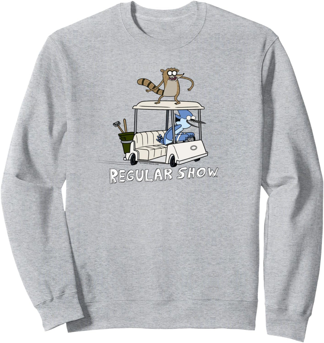 Regular Show Mordecai and Rigby Golf Cart Sweatshirt