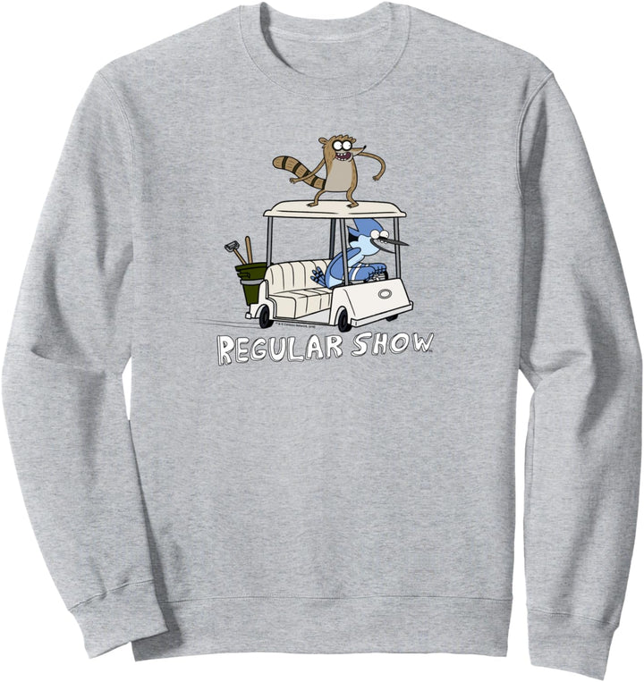 Regular Show Mordecai and Rigby Golf Cart Sweatshirt