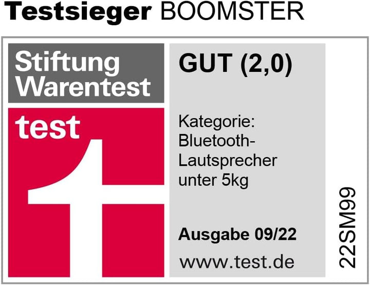 Teufel BOOMSTER Robuster Bluetooth Lautsprecher mit 2.1-Stereo-System Soundsystem DAB+ und FM-RDS-Ra