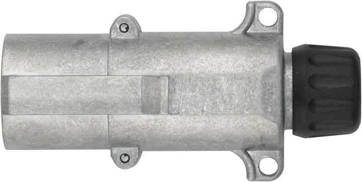 HELLA Stecker - 24V - 7-polig - mit Kabelverschraubung - Aluminium - silber - DIN/ISO: 1185 N-Typ -